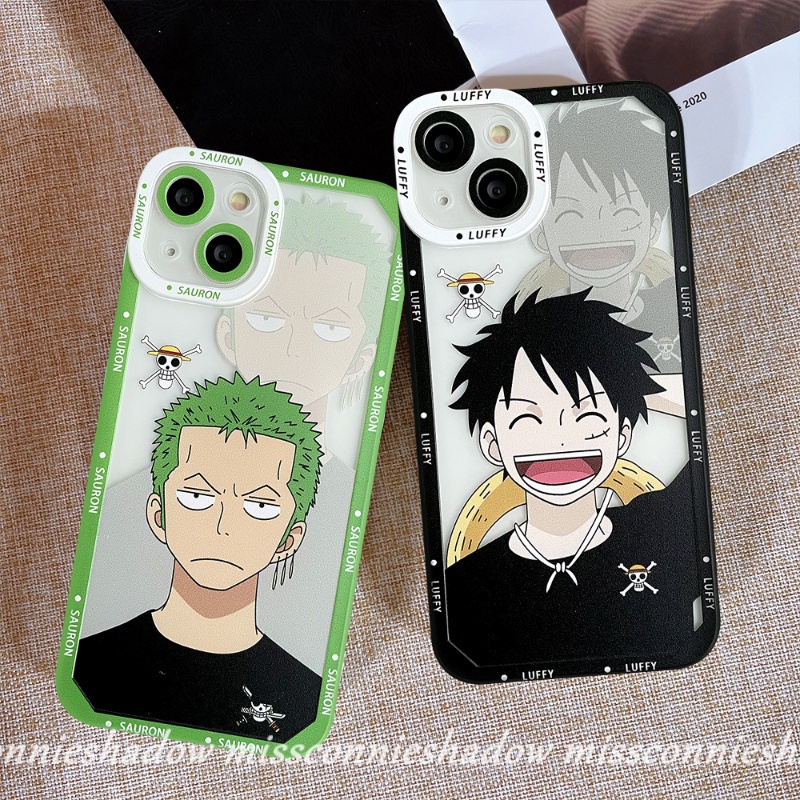 Realme 9Pro+ 9 8 8i 8Pro 6i 5i 5 9i 5s C25 C35 C12 C21Y C25Y C30 C20 C15 C11 C21 C31 C25s C3 C20A GT Kartun One Piece Cute Luffy Zoro Soft TPU Back Phone Case Cover