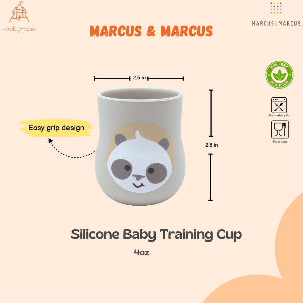 Marcus &amp; Marcus Silicone Baby Training Cup 4oz