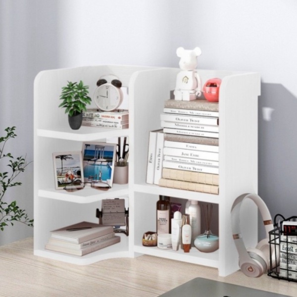 Promo rak meja kantor kerja belajar minimalis rak buku laci portable vintage Murah