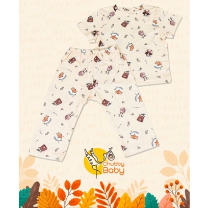 Babyhai Short Sleeve Tencel Pyjamas | Piyama Pendek + Cln Panjang CPR