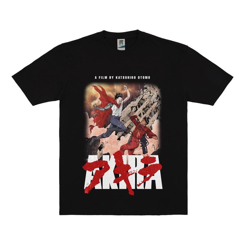 KAOS ANIME AKIRA VINTAGE | T-SHIRT FILM AKIRA | FIGHT CLUB HITAM