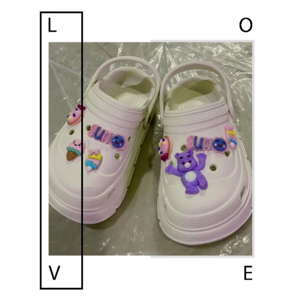 Sandal Crocs Kids Junior Eva Jibbits Import High Quality RF