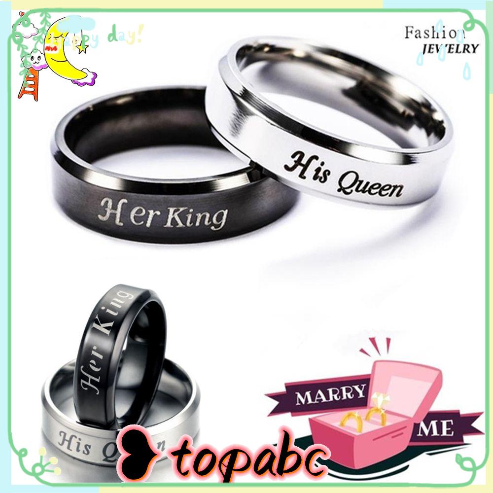 Top Cincin Couple Pasangan Fashion Punk Vintage Anti Karat