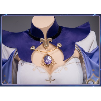 UWOWO Game Genshin Impact Lisa Witch of Purple Rose Cosplay Costume Special The Librarian Sexy Dress