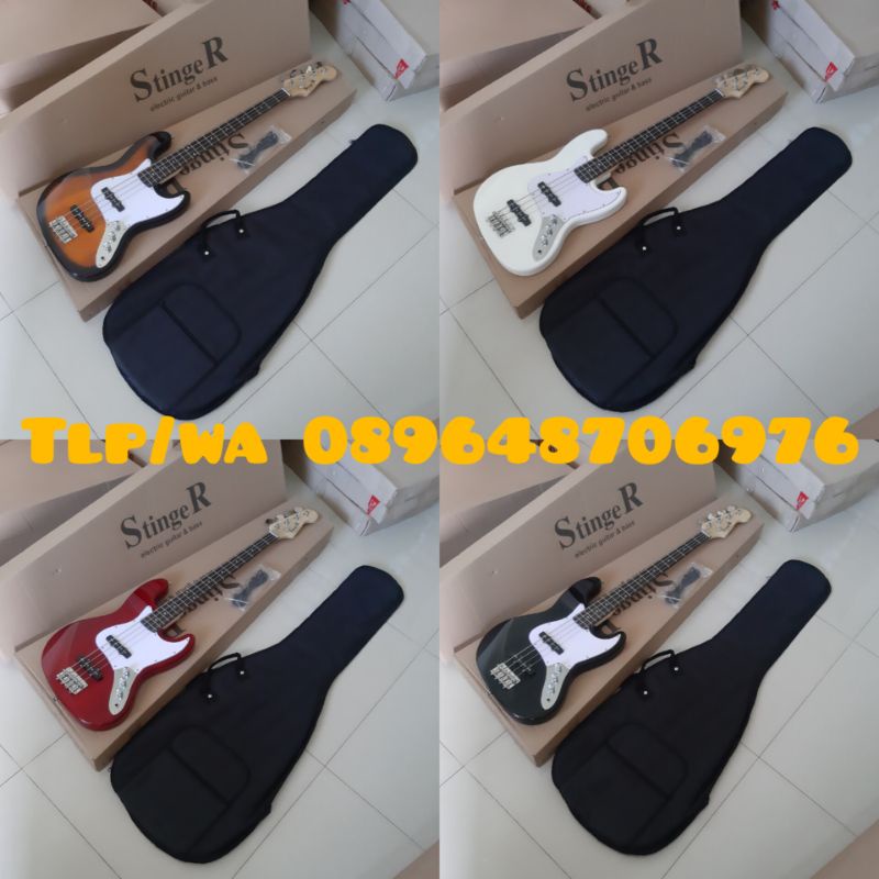 Gitar bass original StingeR SJB850 model jazz import + tas mantap