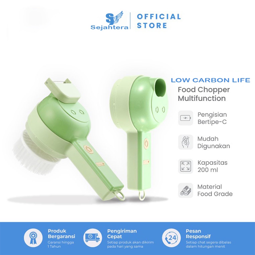 03-Blender 4in1 Food Chopper Low Carbon Life Blender Multifungsional