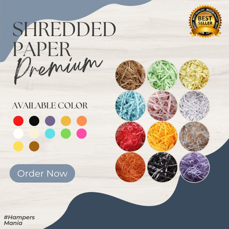 

Kertas serut isi hampers/shredded paper/kertas giling gift box/kertas cacah 50 gram