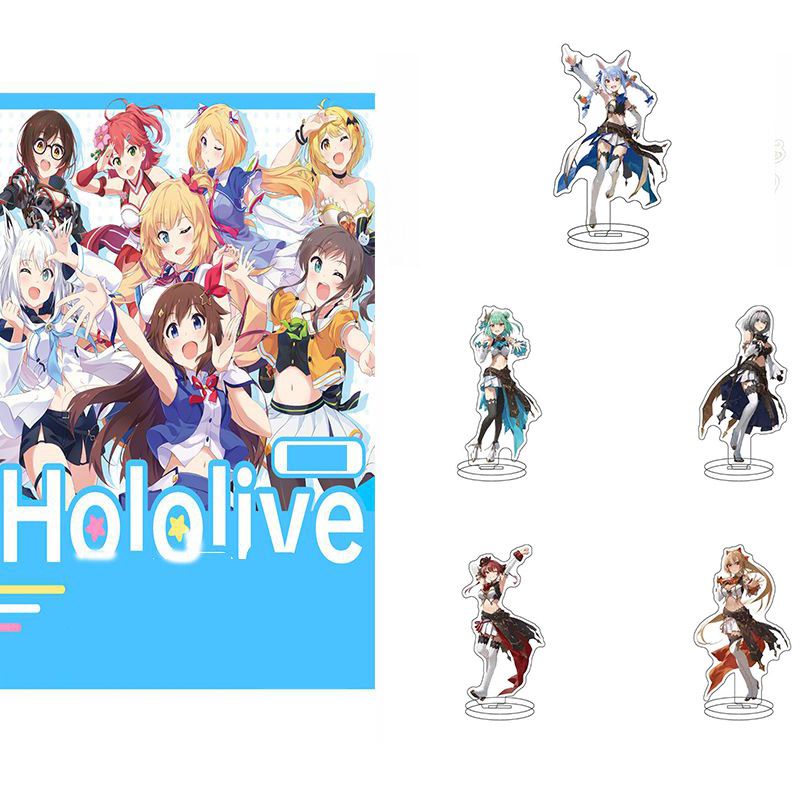 Youtuber Hololive Id Stand Akrilik Model Angka Mainan Lucu Dekorasi Piring Anime