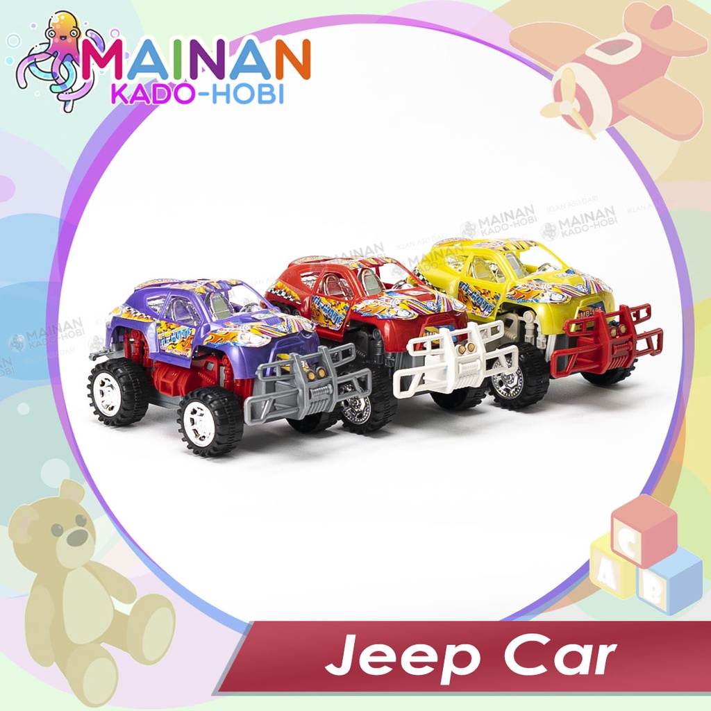 MAINAN ANAK MINIATUR DIECAST MOBIL JEEP CAR OFF ROAD