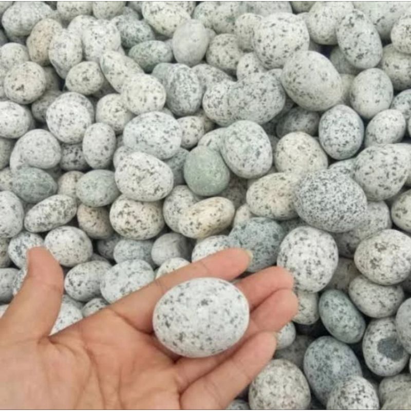 batu alam telor telur puyuh hiasan aquascape 1kg