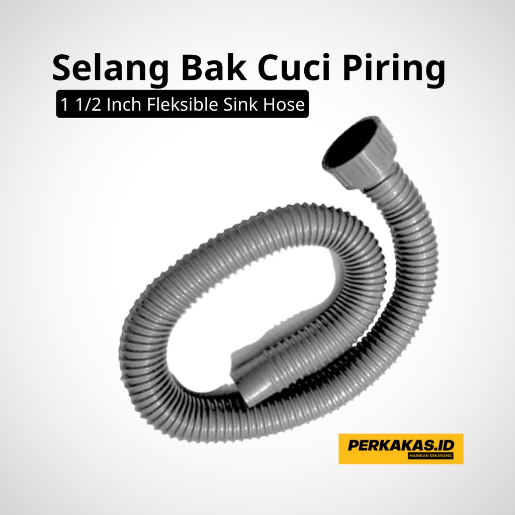 Selang Wastafel Cuci Piring PVC 1,5 Inch 1 Meter HIPPO