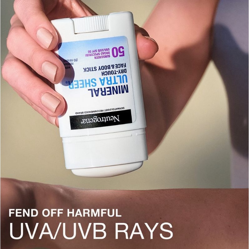 Neutrogena Ultra Sheer Dry Touch SPF 50 Mineral Sunscreen Stick 42 Gr