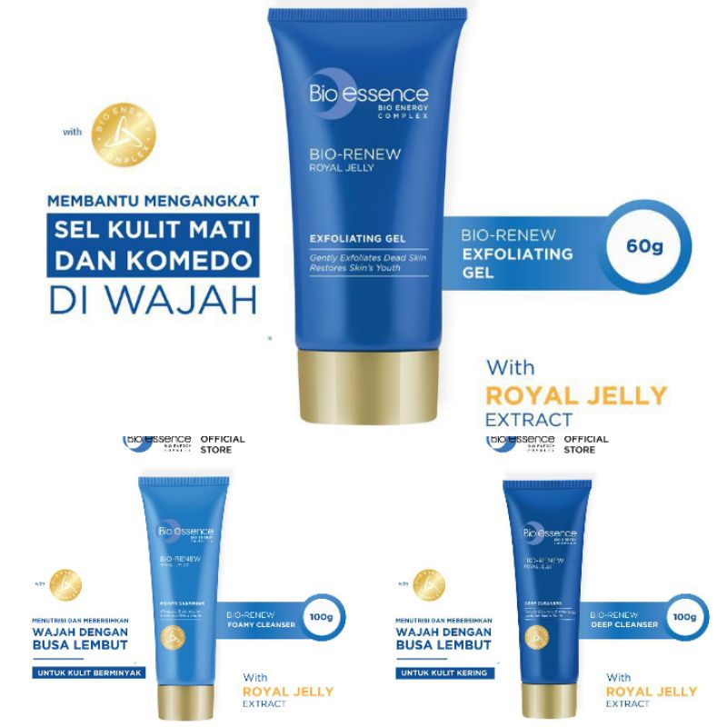 Jual Bio Essence Bio Renew Royal Jelly Foamy Cleanser / Deep Cleanser