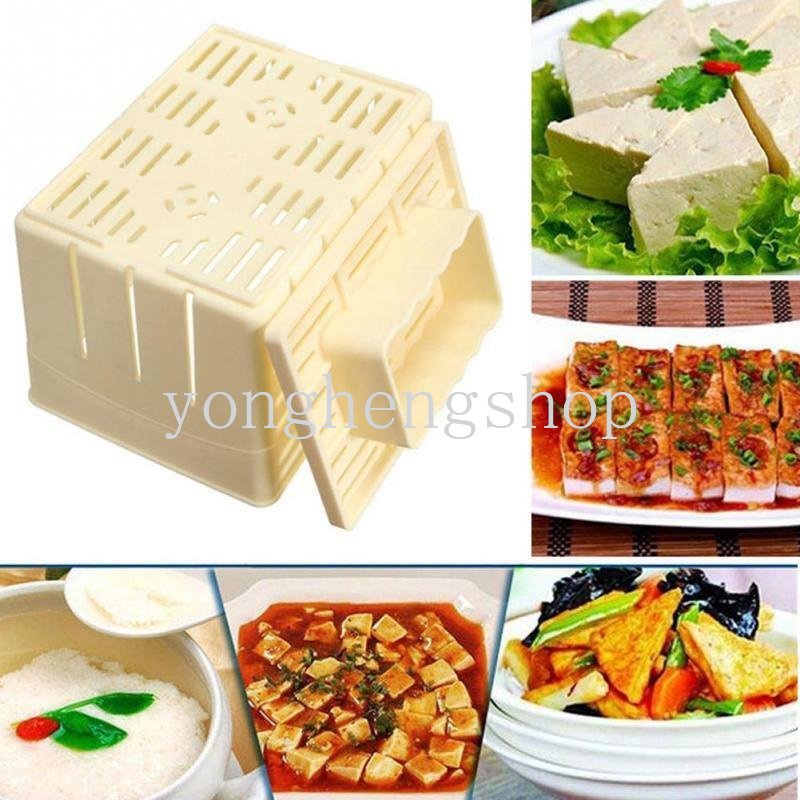 Diy Tofu Press Mould Maker Alat Pembuat Cetakan Tahu Homemade Kotak Alat Pembuat Tahu Kulit Kedelai Dapur Gadget