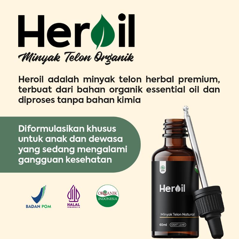 Heroil minyak telon organik Essence oil