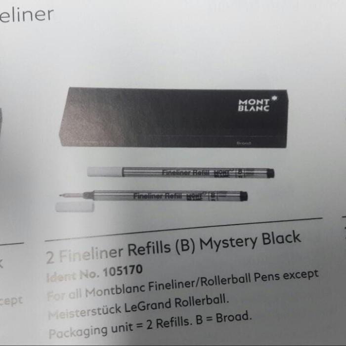 

Refill Fineliner Montblanc (B) Mystery Black / Pacific Blue Isi 1Pcs Best Seller