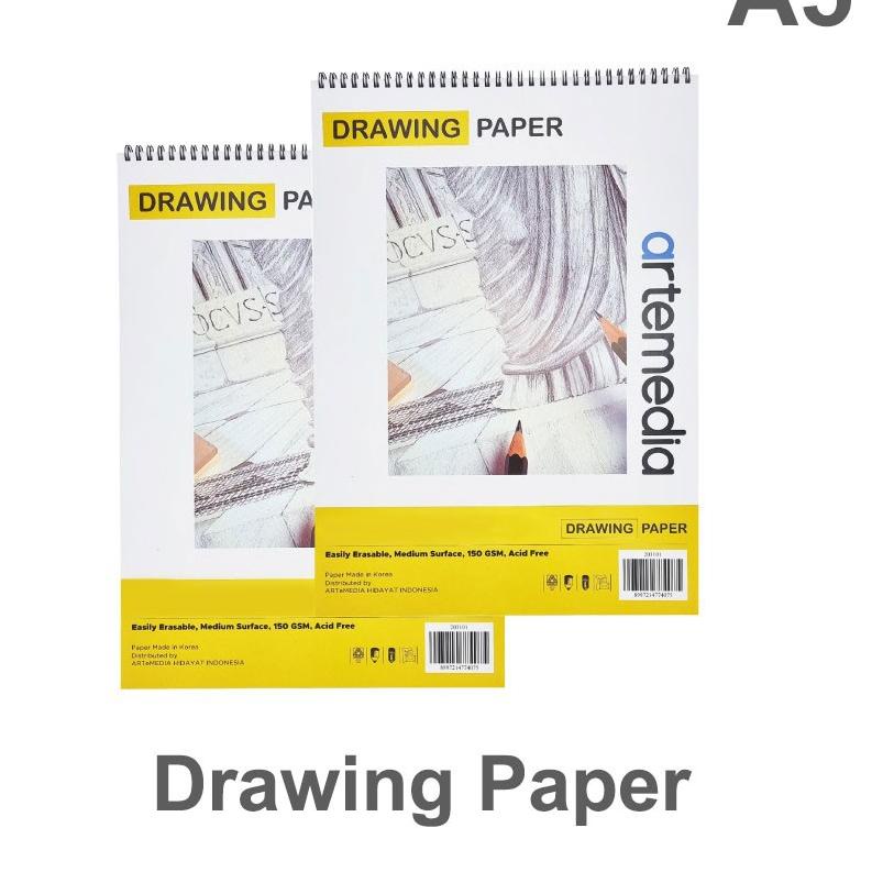

タ Artemedia Drawing Paper Book A5 - 30 lembar / Buku Gambar / Sketchbook ➲