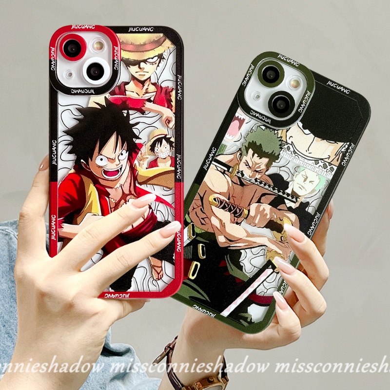 IPHONE Casing Kompatibel Untuk Iphone6 6s 8 7plus 11 14 13 12 Pro Max XR X XS Max Se2020 Shockproof Kartun Anime One Piece Sauron Luffy Angel Eyes Soft TPU Case