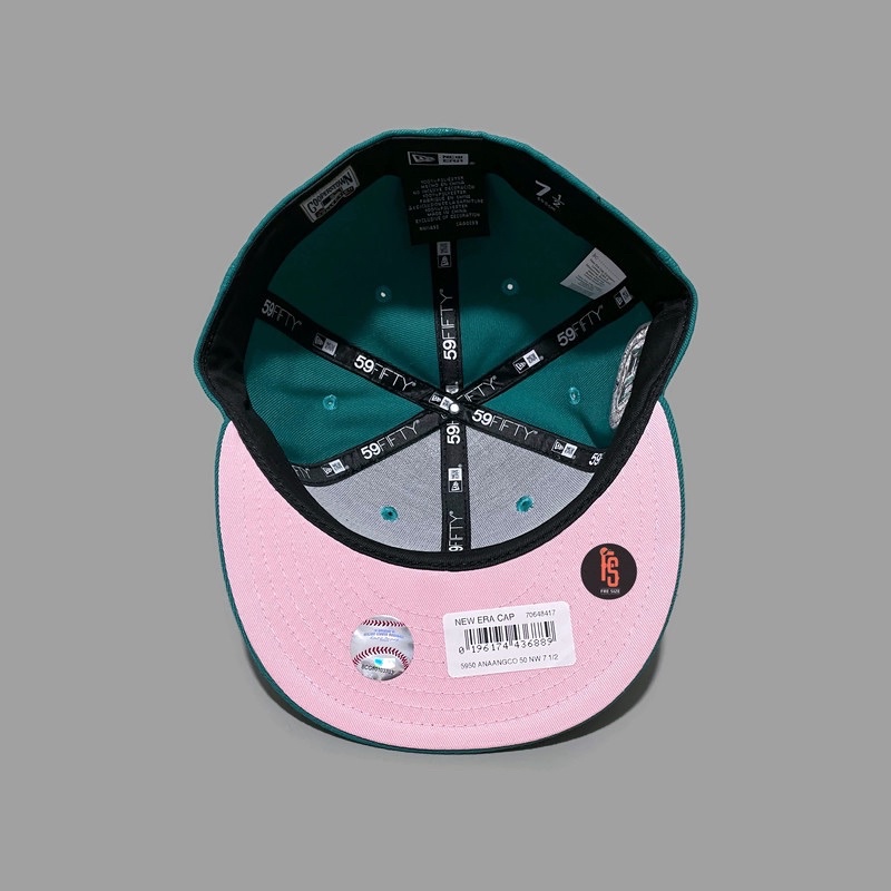 TOPI NEW ERA ORIGINAL 5950 50TH ANNIV ANAHEIM ANGELS TOSCA UV PINK