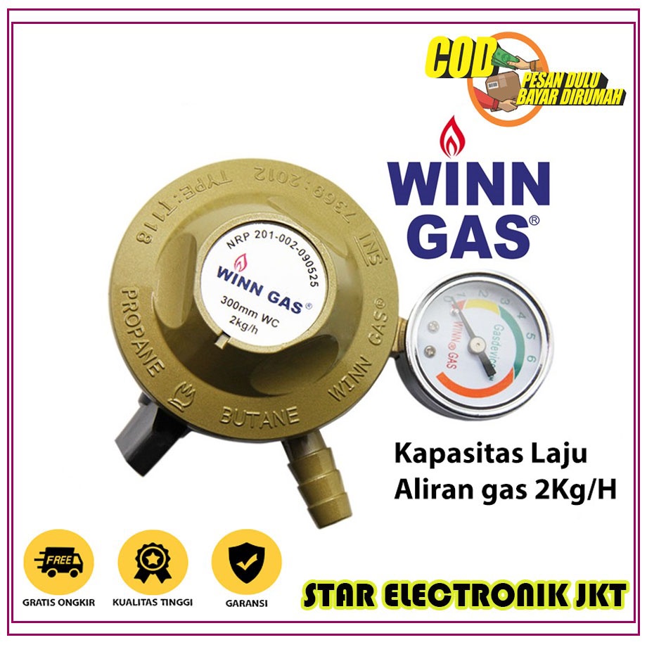 REGULATOR GAS WINN GAS METER BERKUALITAS BAGUS