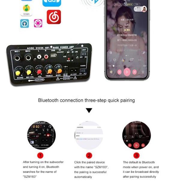 Viral 400W Amplifier Board Modul Subwoofer Mono Amp 120w 220v / 12v / 24v Untuk Speaker Bluetooth