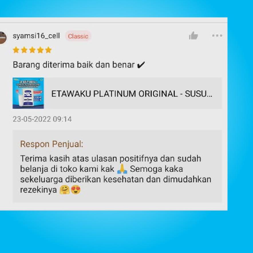 

Telah Hadir Etawaku Platinum Susu Kambing Etawa Bubuk dan Krimer Solusi Nyeri Tulang Sendi dan Sesan Nafas Asma Isi 200 gr!!