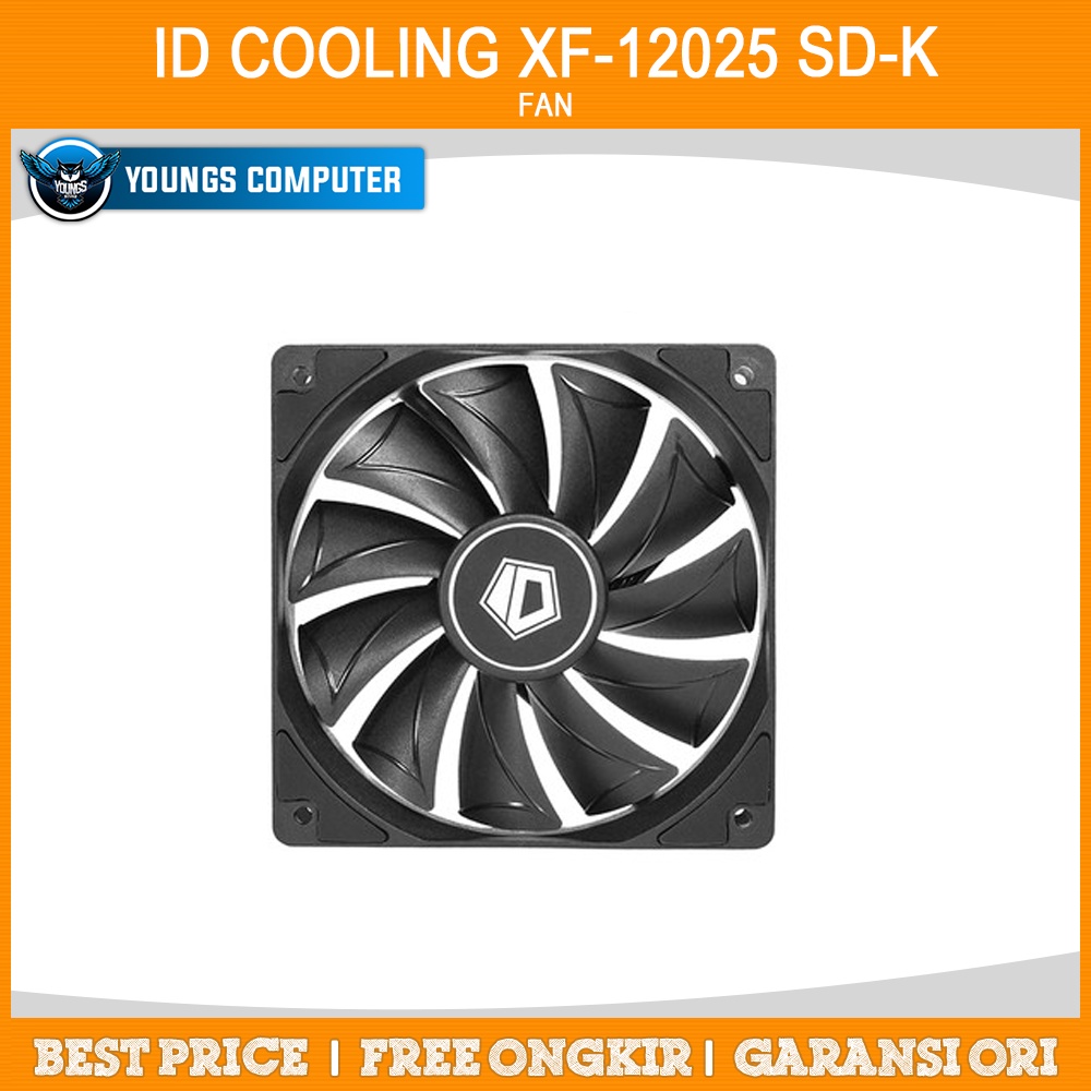 ID Cooling XF-12025 SD-K Black 120mm PWM Fan Case / Casing 12cm