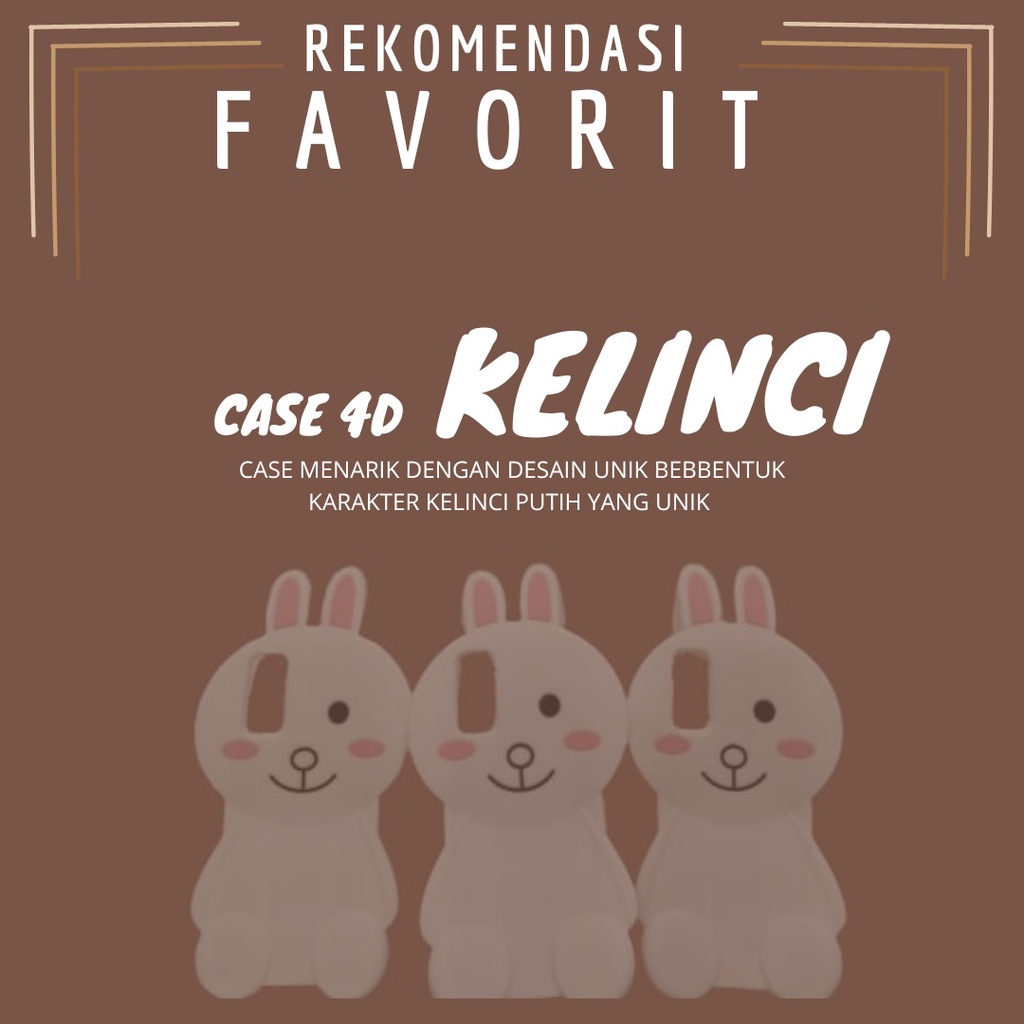 REDMI NOTE 9 - REDMI 10X 4G   case motif gambar rabbit