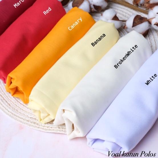 Paling Laris {BARU KAINNYA SAJA} VOAL KATUN BASIC / VOAL POLOS