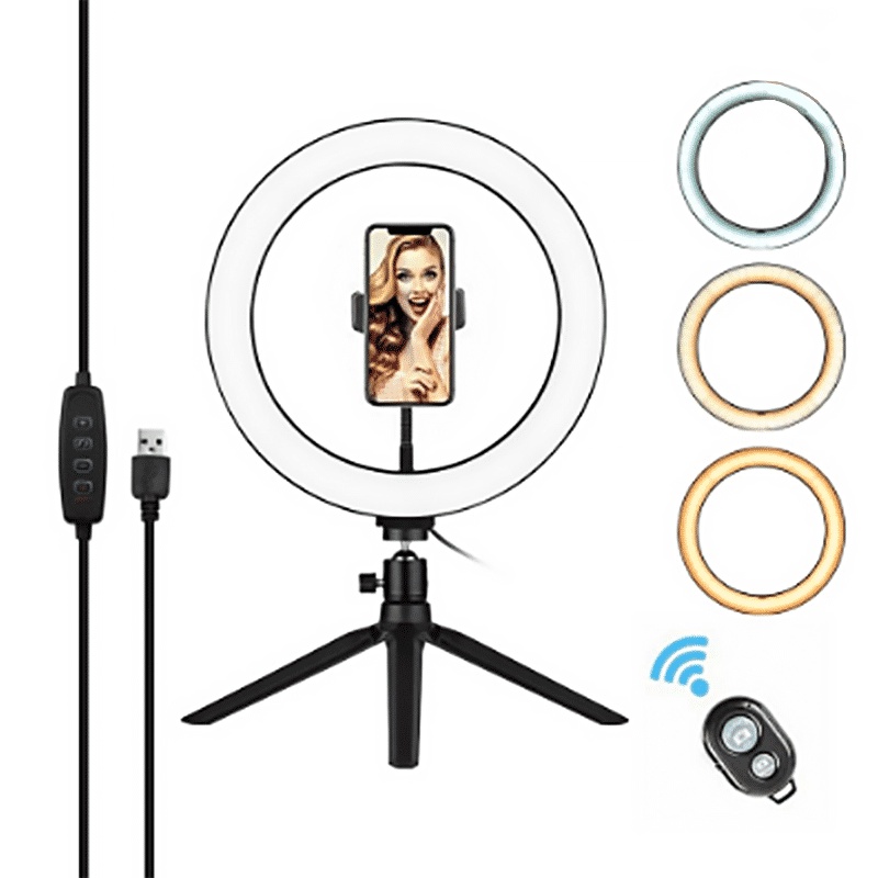 RING LIGHT 26 CM SELFIE MAKE UP LIVE TIKTOK / MIDEA STREAMING VLOGGING YOUTUBER