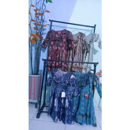 Gamis Anak Kece Terbaru / Gamis Anak Batik / Gamis Anak Kombinasi Maxmara