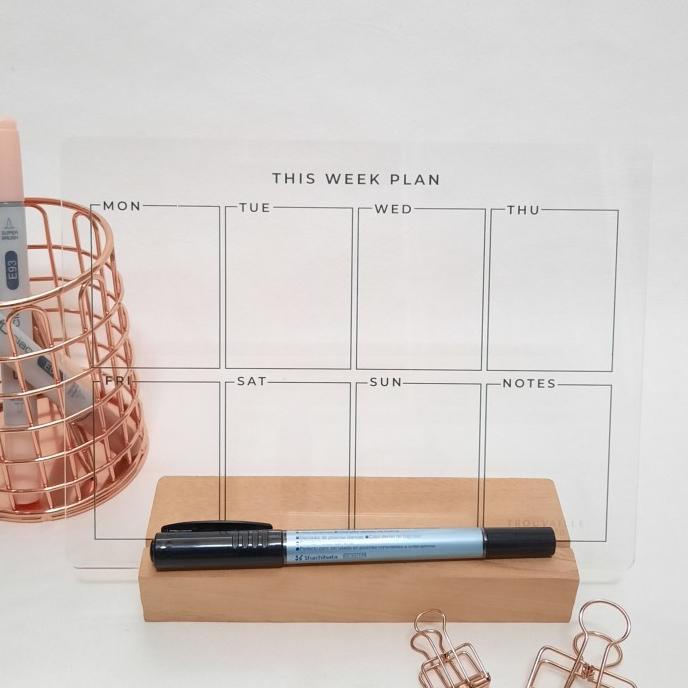 

ACRYLIC PLANNER / SCHEDULE BOARD JADWAL AKRILIK / WEEKLY & TO-DO LIST