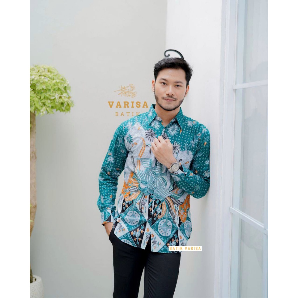 Kemeja Batik Pria Slimfit Eksklusif Batik Modern Batik Seragam Kantor