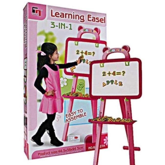 

Mainan Papan Tulis Learning Easel 3 in 1