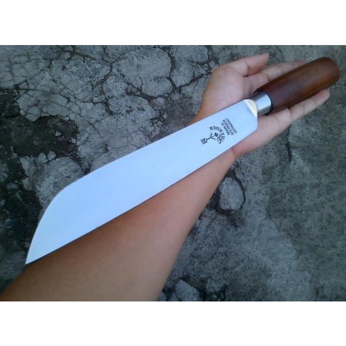 Pisau herder / cap garpu gagang kayu 9" made in solingen germany bulat