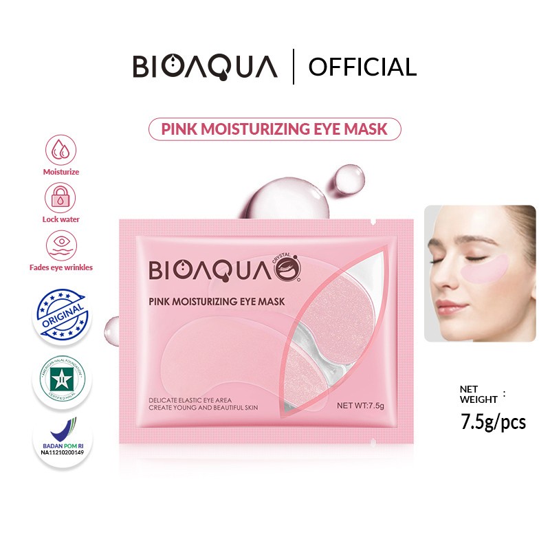 Bioaqua Vegetables and Fruits Eye Mask Lip Mask - Masker Mata Wajah dan Bibir BPOM
