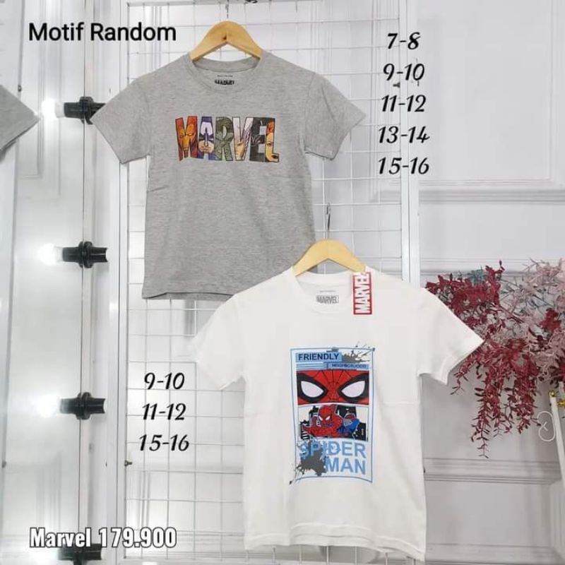 kaos marvel anak brand matahari ori