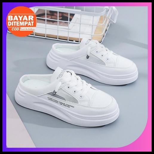 Sepatu Selop Wanita Cewek Import Sepatu Sneakers Nyaman Impor Kekinian