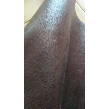 Bahan Kulit Sapi Asli Lembaran jenis Pull up crack Coklat