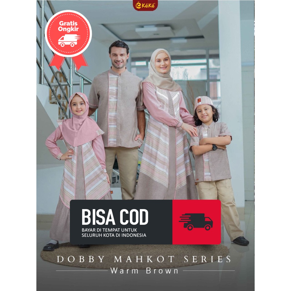 Jual Ready Stok Kamily Sarimbit Keke Busana Dobby Mahkot Series