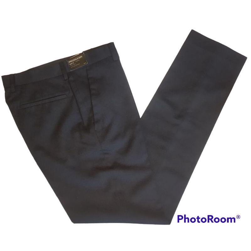 celana formal pria slimfit black producer by the executive