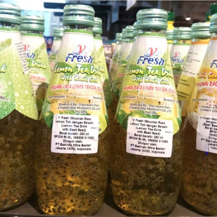 

Nang fah lemon tea with basil seed 290ml