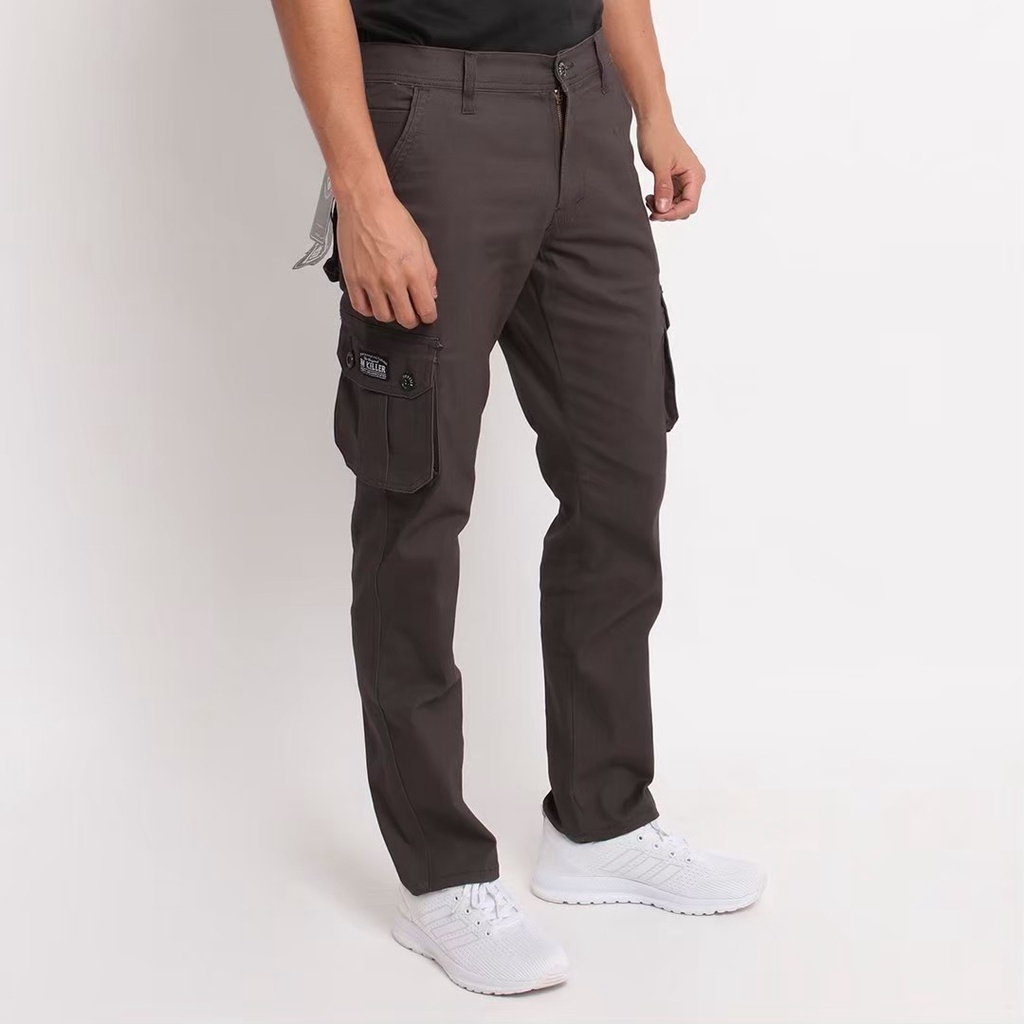 Celana cargo panjang pria celana kargo panjang pria PDL pants pria celana panjang celana kargo panjang cargo panjang celana kargo panjang Killer warna abu muda art  SMCPL103