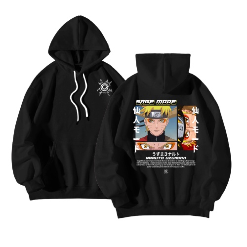 Jaket Hoodie Naruto shippuden Pria Wanita - Naruto Uzumaki