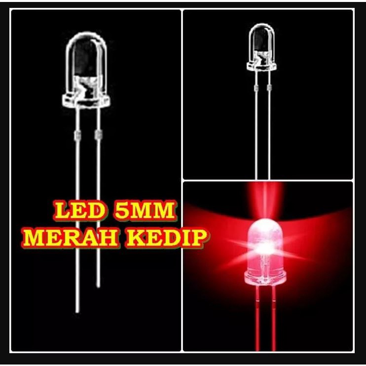 10PCS LED 5MM KEDIP