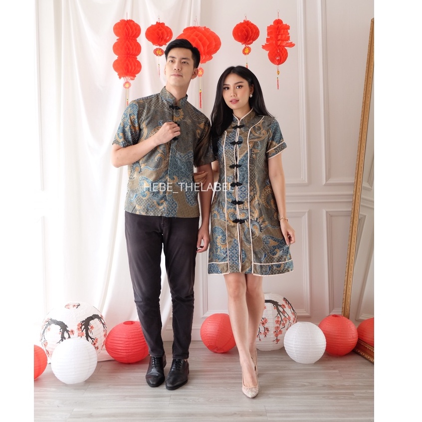 Gayatri Batik Set ( Available Couple ) - Kinara Kahiyang Noma Listya Uma Haewon Jun Emily Gaia Jenna Valda Arleth Hana Samara Nindy Arista Perine Tari