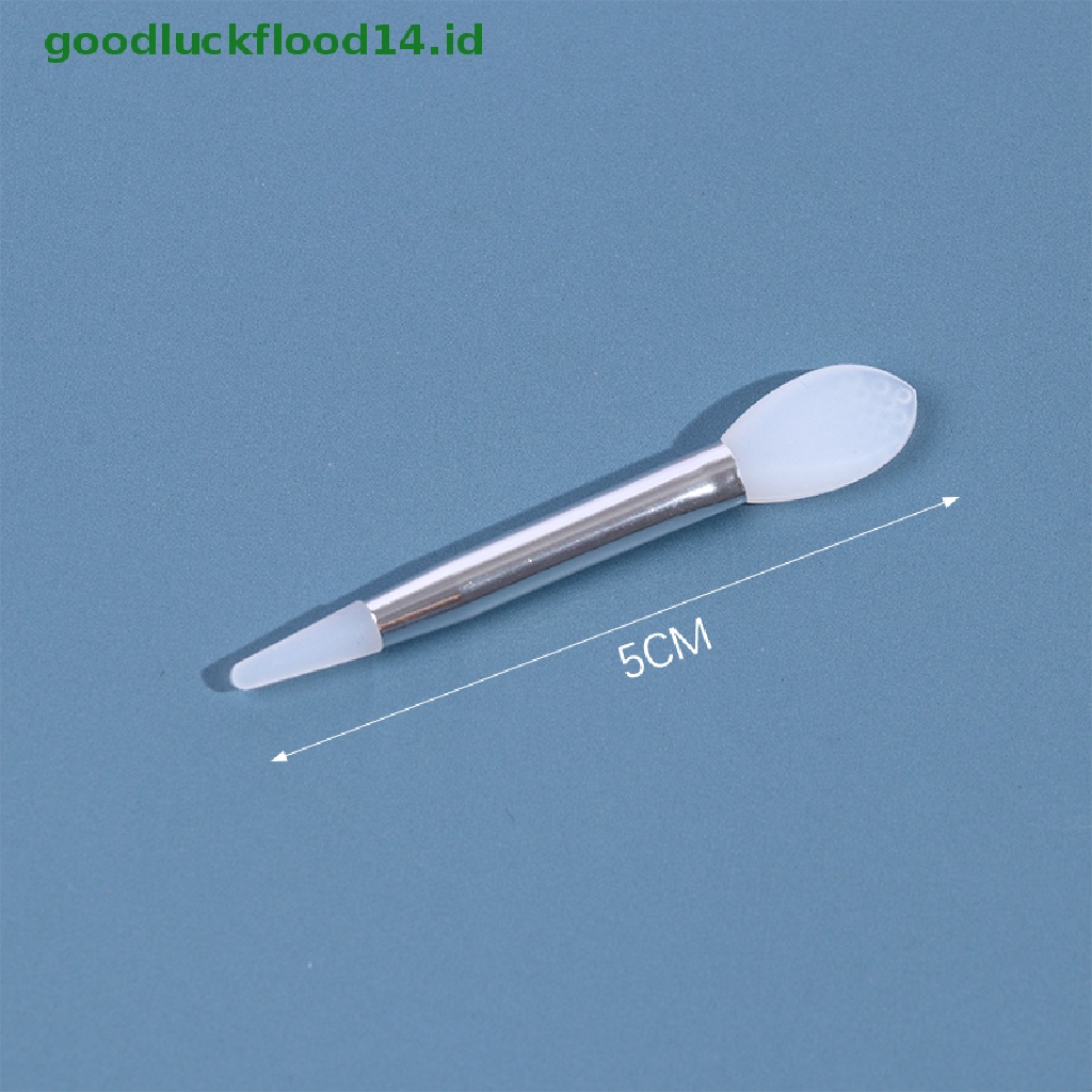 [GOOGFOUR] 1pc Mini Double-headed Silicone Lip Brush Wands Aplicator Alat Kecantikan [TOP]