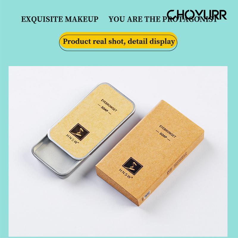 【COD】2Pcs/Set Eyebrow Styling Soap Long Lasting Nature Waterproof Eyebrow Pomade Sabun Alis Make Up Eyebrow Cream With Brush Ready Stock-CH