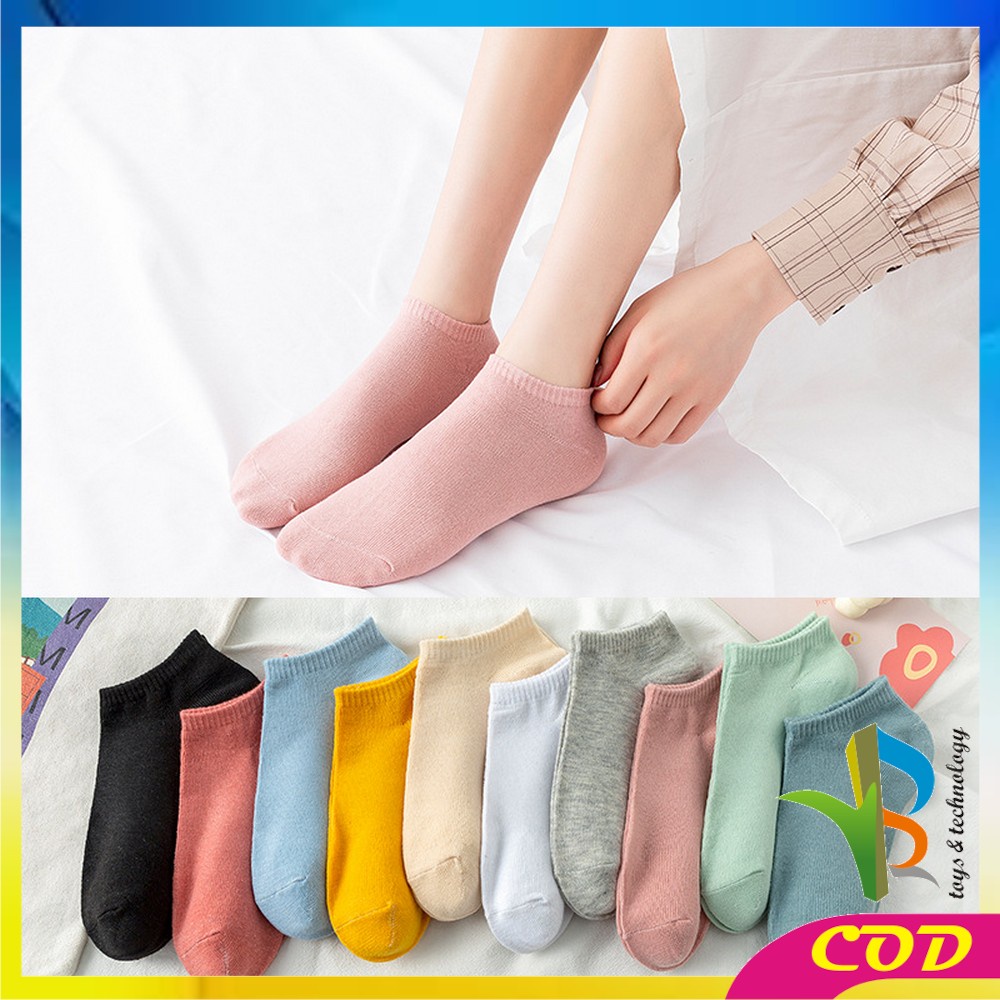 RB-P52 Kaos Kaki Pendek Dewasa Motif Polos / Short Socks Kaos Kaki Semata Kaki / Kaos Kaki Ankle