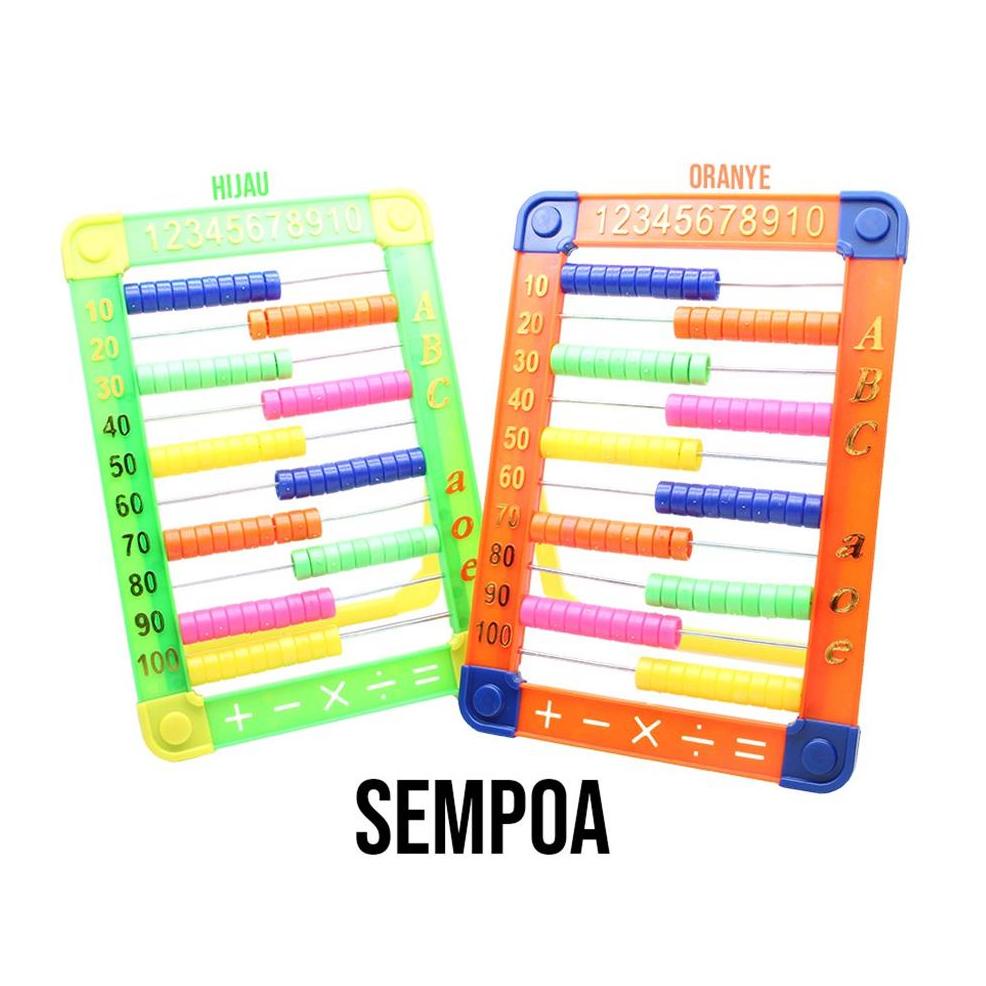 

❀ Sempoa BESAR 15.5*22 / Sempoa import / Sempoa Abacus with stand ∞